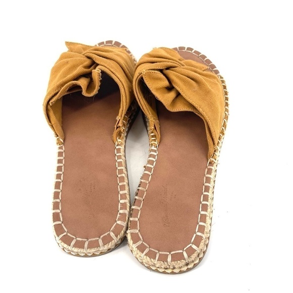 Universal Thread Mustard Bow Espadrille Sandals - Picture 3 of 5